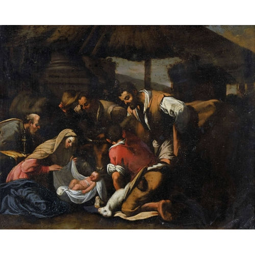 JACOPO (AUCH GIACOMO DA PONTE) BASSANO : Anbetung der Hirten (DOBIASCHOFSKY AUKTIONEN AG)