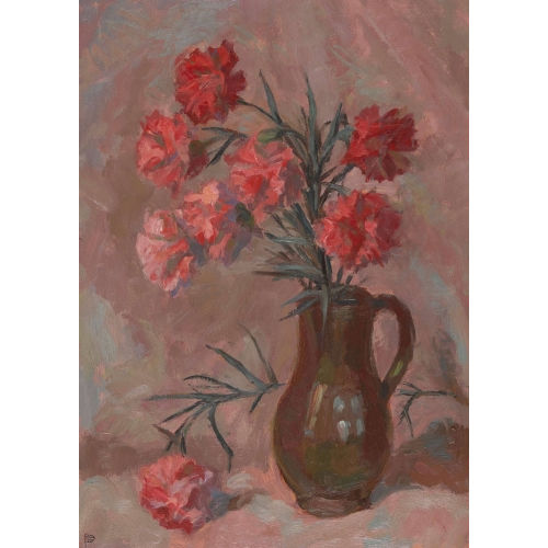 OTTO PLATTNER : Nelkenbouquet (DOBIASCHOFSKY AUKTIONEN AG)