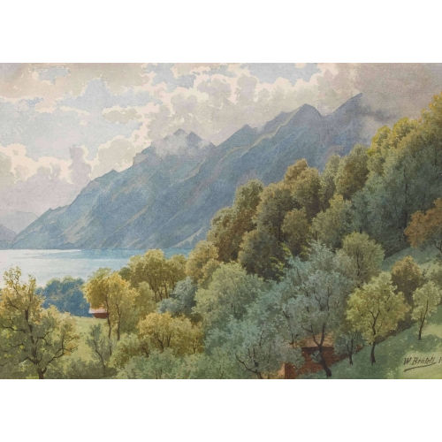 WILHELM BERNHARD BENTELI : 'Bei Brienz mit Augsmatthorn' (DOBIASCHOFSKY AUKTIONEN AG)