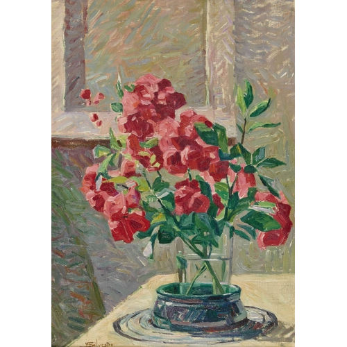 ALBERT SILVESTRE : Blumenstillleben (DOBIASCHOFSKY AUKTIONEN AG)