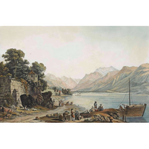 JOHANN LUDWIG ABERLI : Vue prise aux environs de la Tour (DOBIASCHOFSKY AUKTIONEN AG)