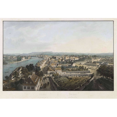 ANTON WINTERLIN : 'Basel vom St. Johann Thor aus' (DOBIASCHOFSKY AUKTIONEN AG)