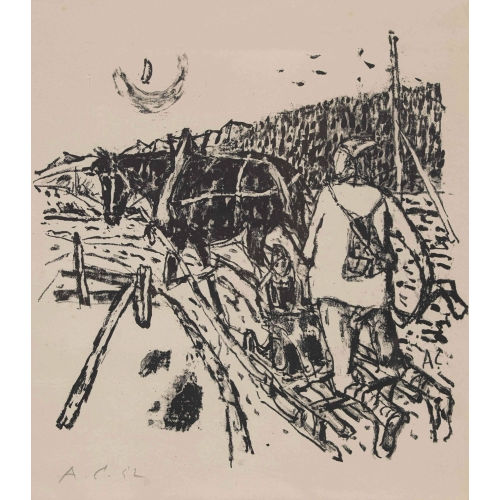 ALOIS CARIGIET : 'Schlittenfahrt' (DOBIASCHOFSKY AUKTIONEN AG)