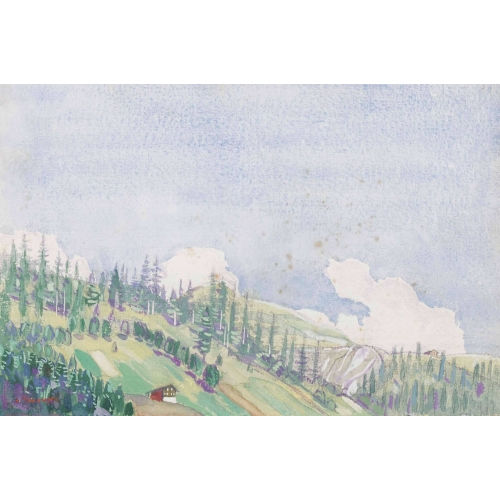 ALBERT TRACHSEL : Sommerliche Alplandschaft (DOBIASCHOFSKY AUKTIONEN AG)