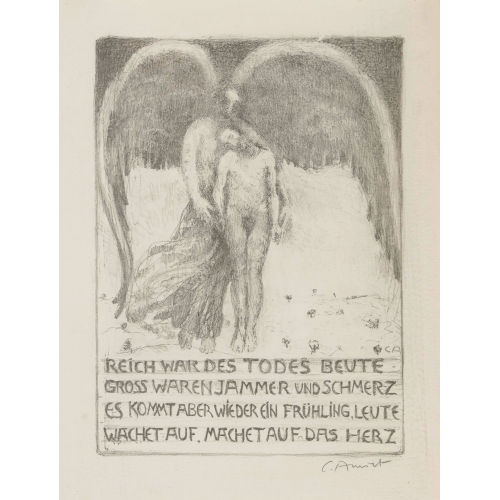 CUNO AMIET : 'Gedenkblatt an den Tod Oscar Millers' (DOBIASCHOFSKY AUKTIONEN AG)