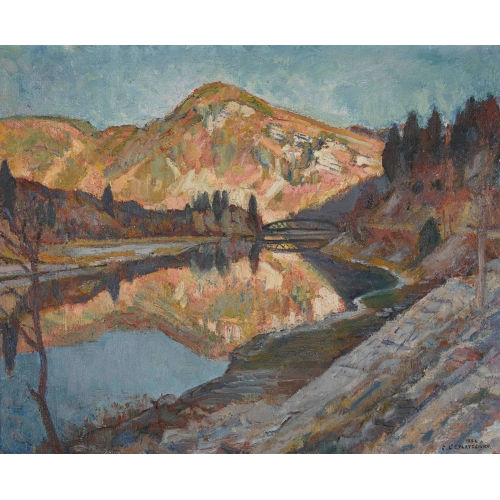 CHARLES L′EPLATTENIER : 'Pont de Biaufond' (DOBIASCHOFSKY AUKTIONEN AG)