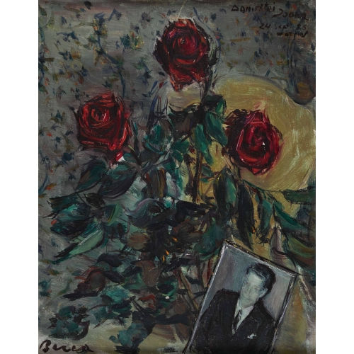 DIMITRI BEREA : Stillleben mit Rosen und Fotografie (DOBIASCHOFSKY AUKTIONEN AG)