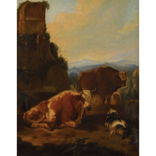 LOUIS REINHARDT : Italienische Landschaft mit rastendem Vieh (DOBIASCHOFSKY AUKTIONEN AG)