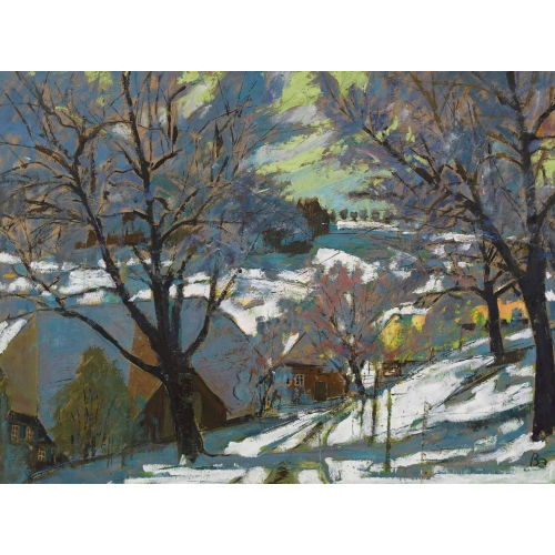FRED BAUMANN : Wintertag im Emmental (DOBIASCHOFSKY AUKTIONEN AG)