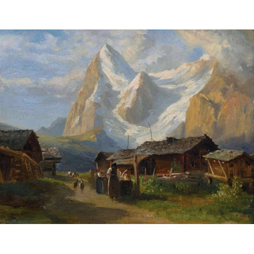 JAKOB JOSEPH ZELGER : Das Wetterhorn bei Grindelwald (DOBIASCHOFSKY AUKTIONEN AG)