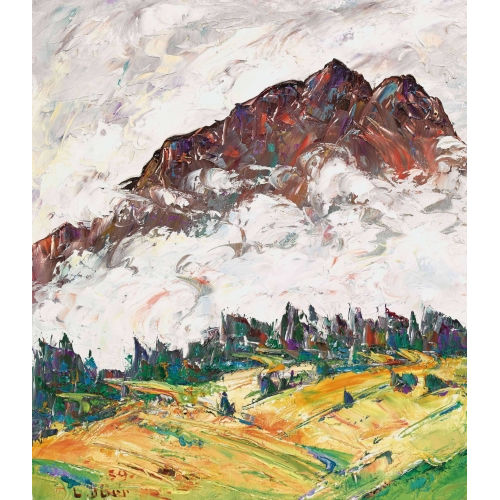 LOUIS D�RR : 'Piz Albana im Nebel' (DOBIASCHOFSKY AUKTIONEN AG)
