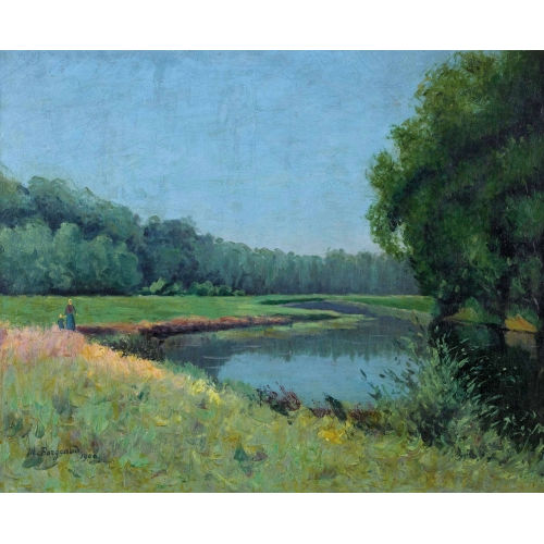 MARIUS BORGEAUD : Les bords de l′Anglin (DOBIASCHOFSKY AUKTIONEN AG)