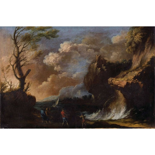 BARTOLOMEO PEDONE : St�rmische K�stenpartie (DOBIASCHOFSKY AUKTIONEN AG)
