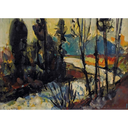 CARL WALTER LINER : Flusslandschaft (DOBIASCHOFSKY AUKTIONEN AG)