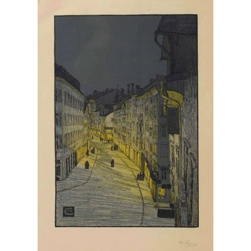 MARTHA CUNZ : 'Neugasse St. Gallen' (DOBIASCHOFSKY AUKTIONEN AG)
