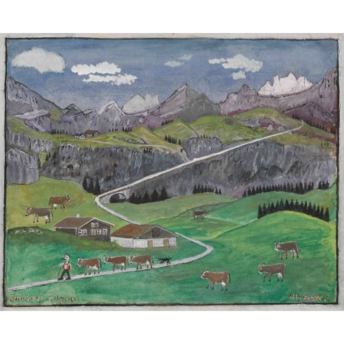 ALBERT ENZLER : 'B�ndner - Alpen' (DOBIASCHOFSKY AUKTIONEN AG)