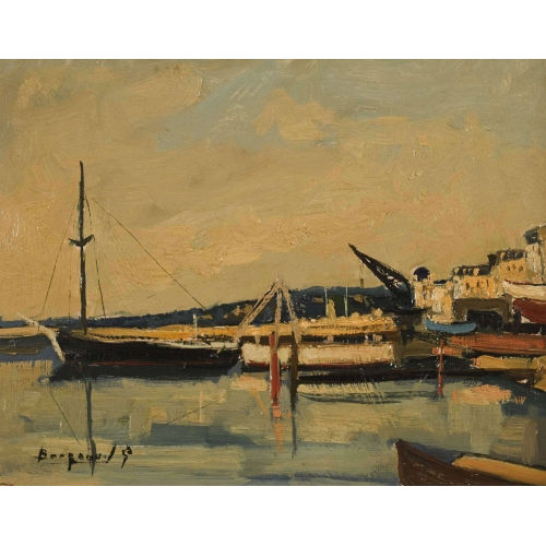 GEORGES BORGEAUD : Au port (DOBIASCHOFSKY AUKTIONEN AG)