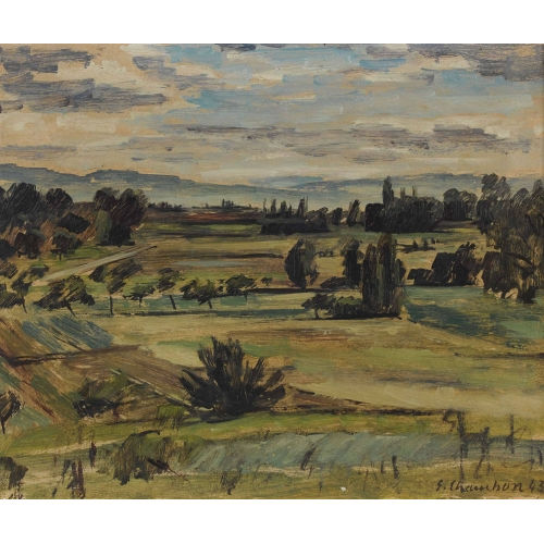 �MILE FRAN�OIS CHAMBON : Weite Feldlandschaft (DOBIASCHOFSKY AUKTIONEN AG)