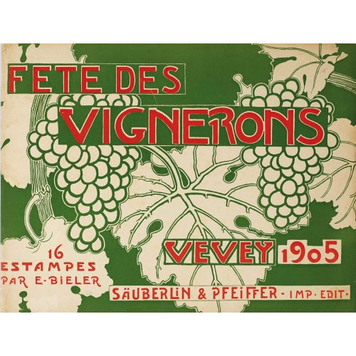 ERNEST BI�LER : 'F�te des Vignerons' (DOBIASCHOFSKY AUKTIONEN AG)