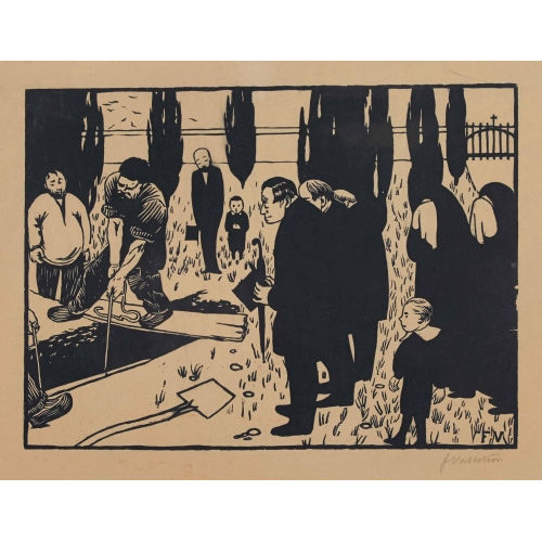 F�LIX VALLOTTON : 'L′enterrement' (DOBIASCHOFSKY AUKTIONEN AG)