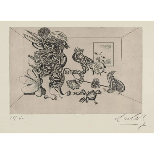 ALEX SADKOWSKY : Surrealistischer Raum (DOBIASCHOFSKY AUKTIONEN AG)