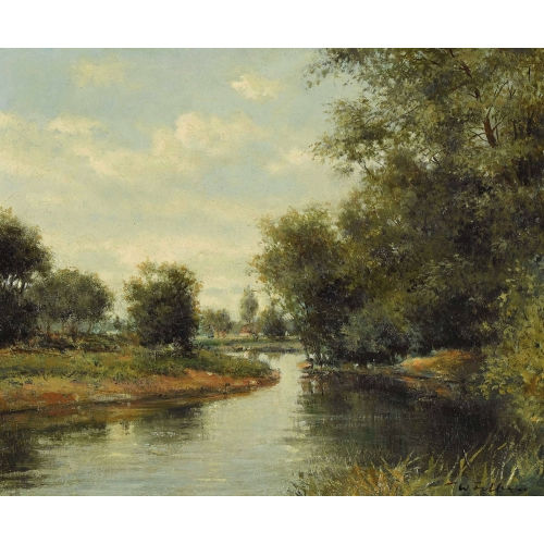 WALTER) FELBRA (EIGTL. FELLER-BRAND : Flusslandschaft (DOBIASCHOFSKY AUKTIONEN AG)