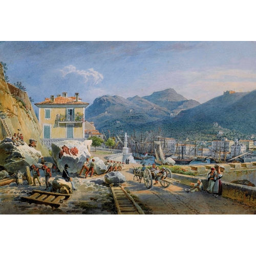 GABRIEL (GEN. LORY FILS) LORY : Ansicht von Massa Carrara (DOBIASCHOFSKY AUKTIONEN AG)