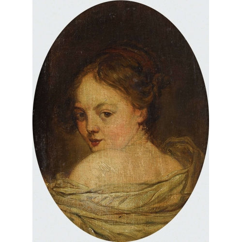 JEAN BAPTISTE GREUZE : Bildnis eines M�dchens (DOBIASCHOFSKY AUKTIONEN AG)
