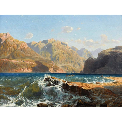 ALEXANDRE CALAME : 'Lac suisse. Vagues' (DOBIASCHOFSKY AUKTIONEN AG)