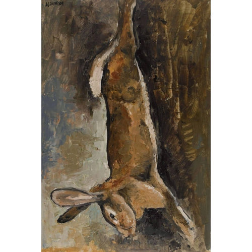 CHARLES MONNIER : Jagdstillleben mit erlegtem Hasen (DOBIASCHOFSKY AUKTIONEN AG)