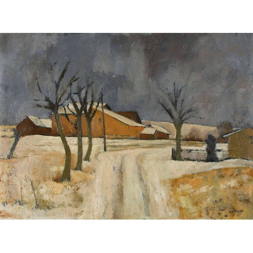 CHARLES MONNIER : 'Neige � Chevrens' (DOBIASCHOFSKY AUKTIONEN AG)