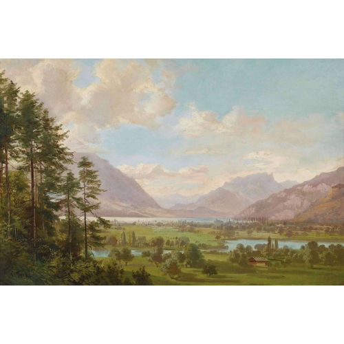 KARL FUCHS : 'Plaine d′Interlaken' (DOBIASCHOFSKY AUKTIONEN AG)
