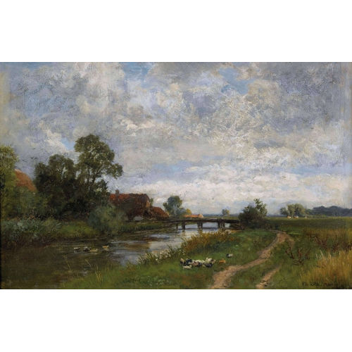 PHILIPP R�TH : Flussuferpartie mit Federvieh (DOBIASCHOFSKY AUKTIONEN AG)