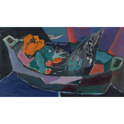 HANS JEGERLEHNER : 'Stillleben mit Fisch' (DOBIASCHOFSKY AUKTIONEN AG)