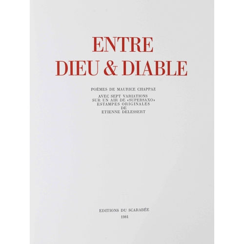 �TIENNE DELESSERT : 'Entre Dieu & Diable' (DOBIASCHOFSKY AUKTIONEN AG)
