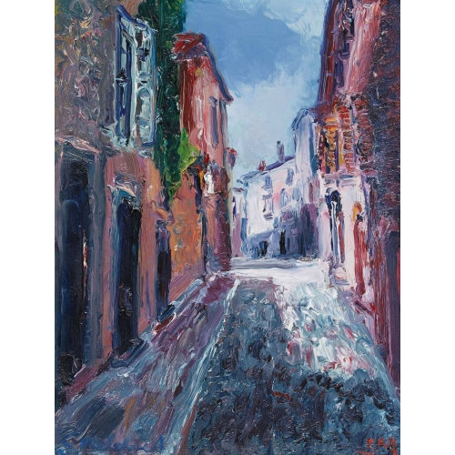 SAMUEL MELCHERT : 'Rue � Vaison-la-Romaine' (DOBIASCHOFSKY AUKTIONEN AG)