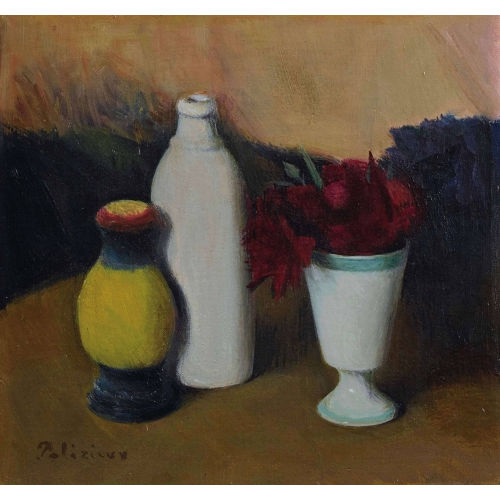 G�RARD DE PAL�ZIEUX : Nature morte aux pots et fleurs (DOBIASCHOFSKY AUKTIONEN AG)