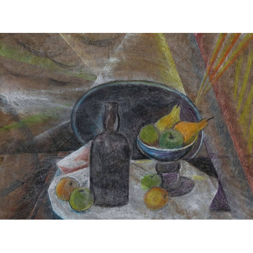 NATALIA (EIGTL. SERGEIEVNA GONTCHAROVA : Stillleben mit Fr�chten und Flasche (DOBIASCHOFSKY AUKTIONEN AG)