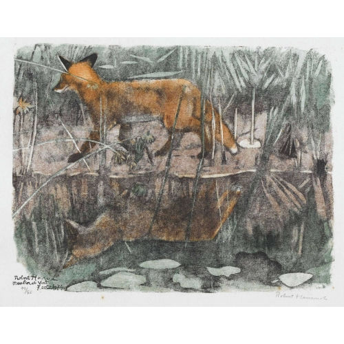 ROBERT HAINARD : 'Jeune renard dans les roseaux' (DOBIASCHOFSKY AUKTIONEN AG)