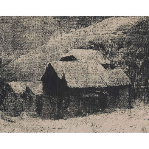 G�RARD DE PAL�ZIEUX : 'Granges sous la neige' (DOBIASCHOFSKY AUKTIONEN AG)