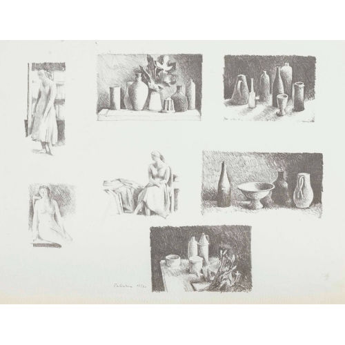 G�RARD DE PAL�ZIEUX : 4 natures mortes et 3 nus (DOBIASCHOFSKY AUKTIONEN AG)