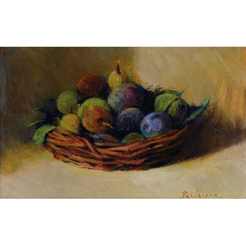 G�RARD DE PAL�ZIEUX : Corbeille de prunes (DOBIASCHOFSKY AUKTIONEN AG)