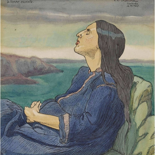 CHARLES-CLOS OLSOMMER : 'Femme enceinte' (DOBIASCHOFSKY AUKTIONEN AG)