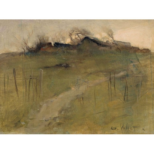 �DOUARD VALLET : Geh�ft in h�geliger Landschaft (DOBIASCHOFSKY AUKTIONEN AG)