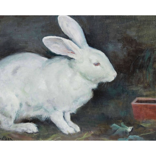 �MILE BRESSLER : Le petit lapin blanc (DOBIASCHOFSKY AUKTIONEN AG)