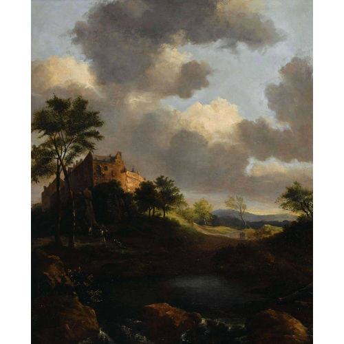 CARL EDUARD AHRENDTS : Landschaft mit Schloss Bentheim (DOBIASCHOFSKY AUKTIONEN AG)