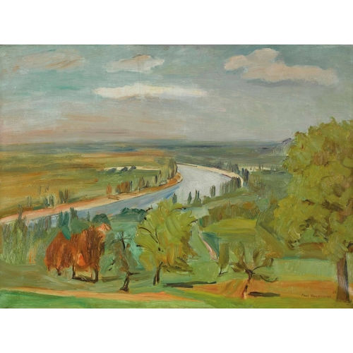 PAUL BURCKHARDT : 'Blick auf den Rhein' (DOBIASCHOFSKY AUKTIONEN AG)