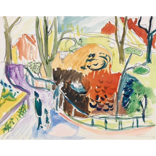 MAX SULZBACHNER : 'Zoologischer Garten, Basel' (DOBIASCHOFSKY AUKTIONEN AG)