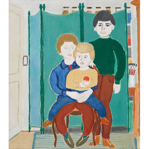RUDOLF MAEGLIN : Mutter mit zwei Kindern (DOBIASCHOFSKY AUKTIONEN AG)
