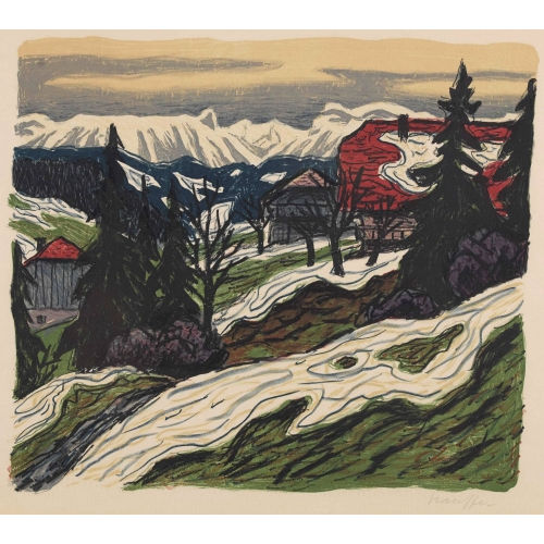 FRED STAUFFER : Schneeschmelze (DOBIASCHOFSKY AUKTIONEN AG)